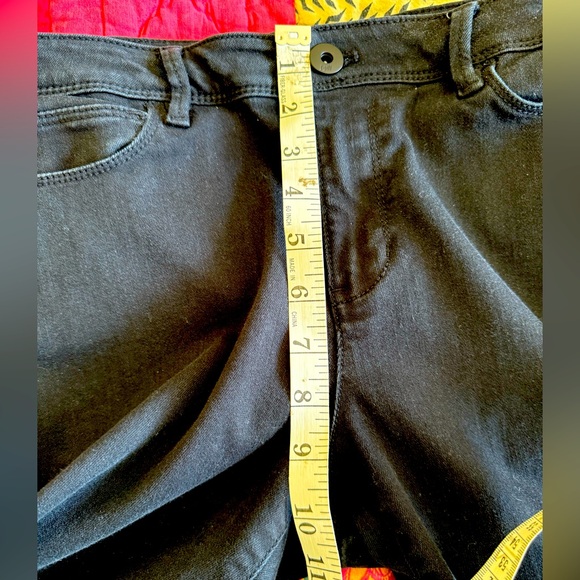 JJill Black Denim Authentic Fit Slim-Leg Ankle jeans Sz 8R - Picture 3 of 9